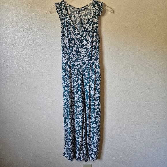 Old Navy Floral Long Sleeve Pant Jumper XS Blue Women - Picture 1 of 7
